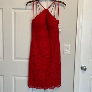 Camille La Vie red lace dress. Brand new. Never worn.